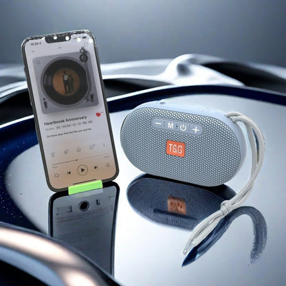 T&G TG441 TWS Mini Plug-in Card Portable Wireless Bluetooth Speaker(Grey) - Mini Speaker by T&G | Online Shopping UK | buy2fix