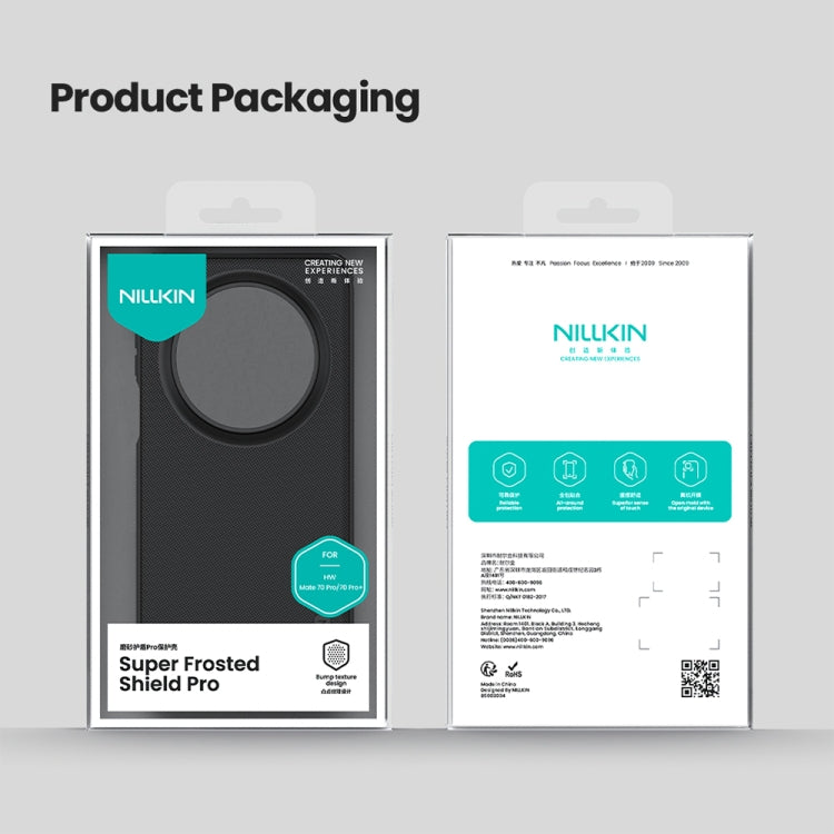 For Huawei Mate 70 Pro / 70 Pro+ NILLKIN Frosted Shield Pro PC + TPU Phone Case(Black) by NILLKIN
