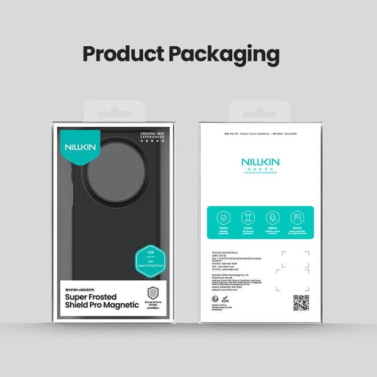 For Huawei Mate 70 Pro / 70 Pro+ NILLKIN Frosted Shield Pro Magnetic Magsafe Phone Case(Black) by NILLKIN
