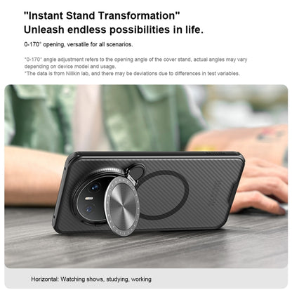 For Huawei Mate 70 NILLKIN CamShield Prop MagSafe Magnetic Translucent PC Phone Case(Black) by NILLKIN