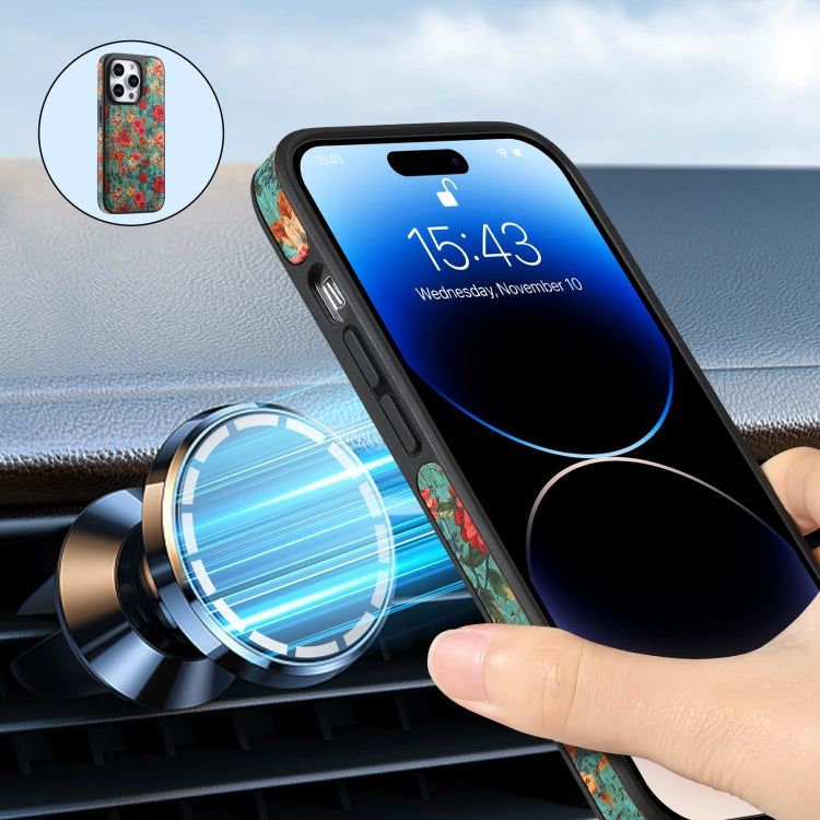 For iPhone 15 Plus Denior D23 MagSafe Detachable Zipper Wallet Holder Phone Case(Blue) - iPhone 15 Plus Cases by Denior | Online Shopping UK | buy2fix