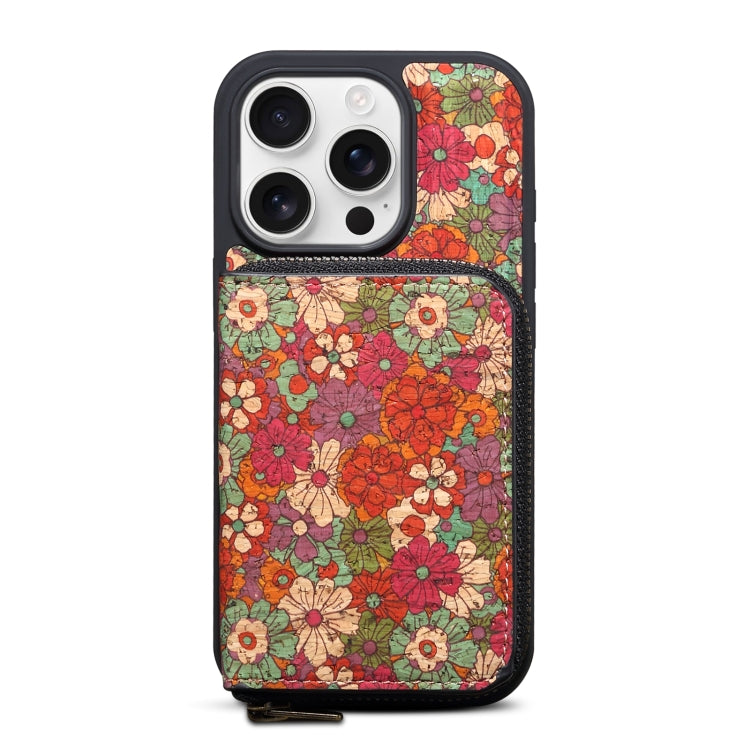 For iPhone 14 Plus Denior D23 MagSafe Detachable Zipper Wallet Holder Phone Case(Red) - iPhone 14 Plus Cases by Denior | Online Shopping UK | buy2fix