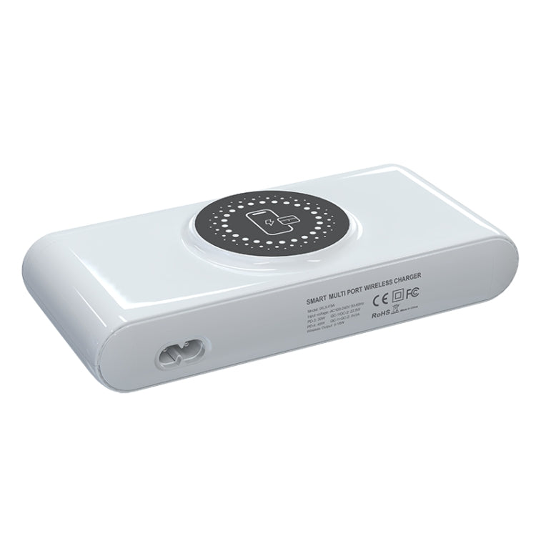 F9A 6 in 1 72W Multifunctional Smart Charger with LED Ambient Light, Plug:UK Plug - Multifunction Charger by buy2fix | Online Shopping UK | buy2fix