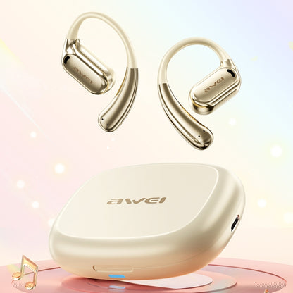 awei TZ8 OWS Open Wireless Bluetooth Earphone(Beige) - Bluetooth Earphone by awei | Online Shopping UK | buy2fix