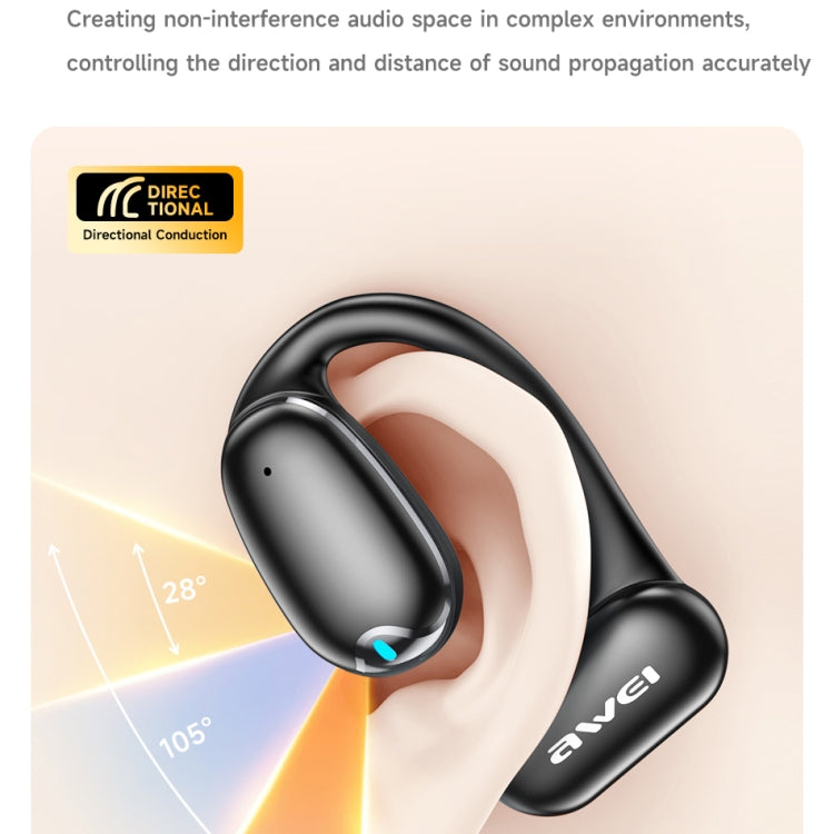awei TZ9 OWS Open Wireless Bluetooth Earphone(Black) - Bluetooth Earphone by awei | Online Shopping UK | buy2fix
