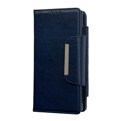 For Samsung Galaxy S25 5G Multifunctional 7-Card Wallet Leather Phone Case(Royal Blue) by buy2fix