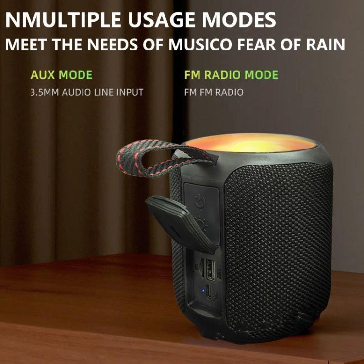 T&G TG-443 Outdoor Portable Colorful Wireless Bluetooth Speaker(Black) - Desktop Speaker by T&G | Online Shopping UK | buy2fix
