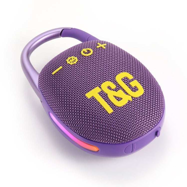 T&G TG447 Mini Portable Outdoor Sports Bluetooth Speaker(Purple) - Desktop Speaker by T&G | Online Shopping UK | buy2fix