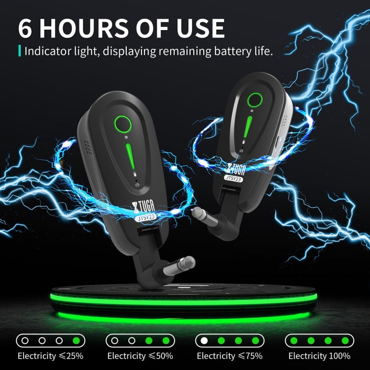 XTUGA JTSY23 UHF Wireless Guitar Receiver Pickup Adapter(Black) - Guitar Tuner Accessories by XTUGA | Online Shopping UK | buy2fix