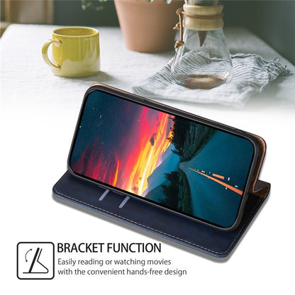 For Samsung Galaxy S25 Ultra 5G Gloss Oil Solid Color Magnetic Leather Phone Case(Blue) - Galaxy S25 Ultra 5G Cases by buy2fix | Online Shopping UK | buy2fix