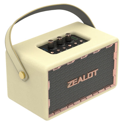 Zealot MT01M Retro Card Portable Wireless Bluetooth Speaker with Microphone(White) - Desktop Speaker by ZEALOT | Online Shopping UK | buy2fix