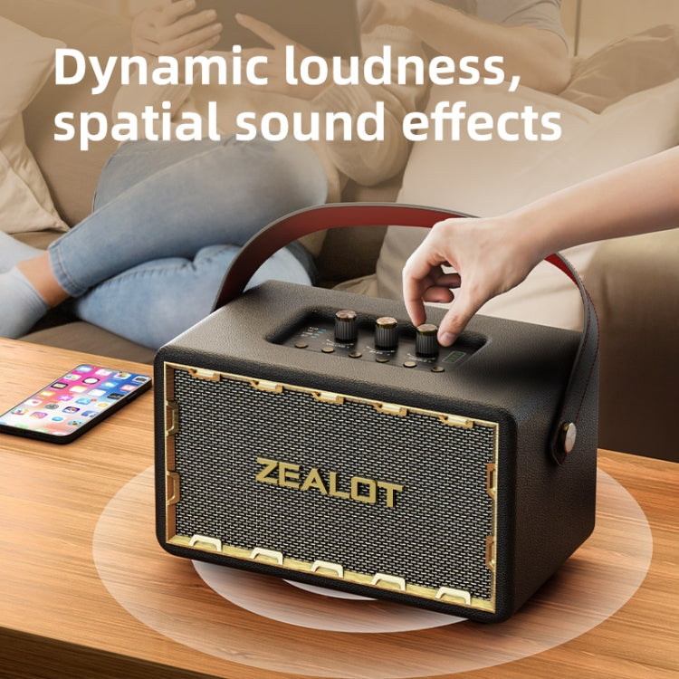 Zealot MT01M Retro Card Portable Wireless Bluetooth Speaker with Microphone(White) - Desktop Speaker by ZEALOT | Online Shopping UK | buy2fix