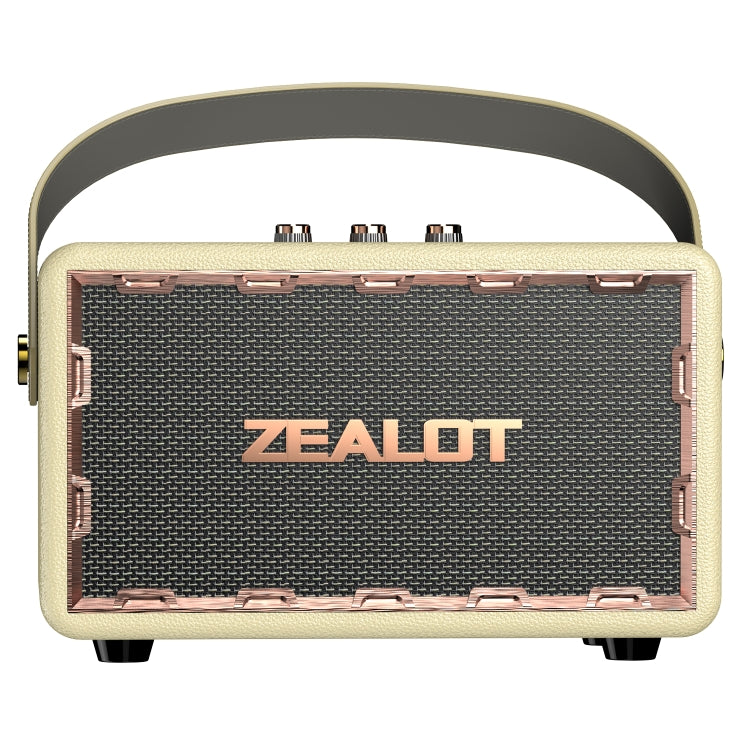 Zealot MT01M Retro Card Portable Wireless Bluetooth Speaker with Dual Microphones(White) - Desktop Speaker by ZEALOT | Online Shopping UK | buy2fix