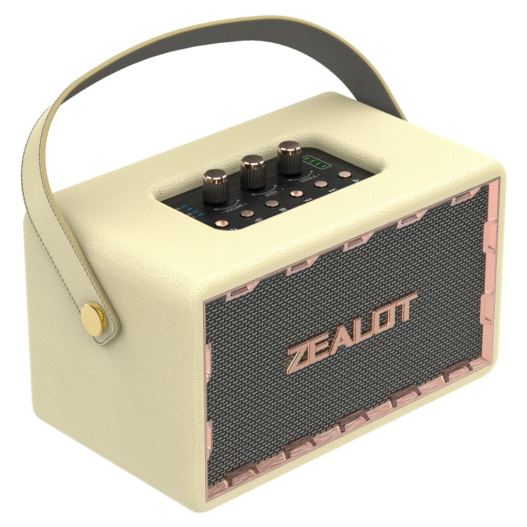 Zealot MT01M Retro Card Portable Wireless Bluetooth Speaker with Dual Microphones(White) - Desktop Speaker by ZEALOT | Online Shopping UK | buy2fix