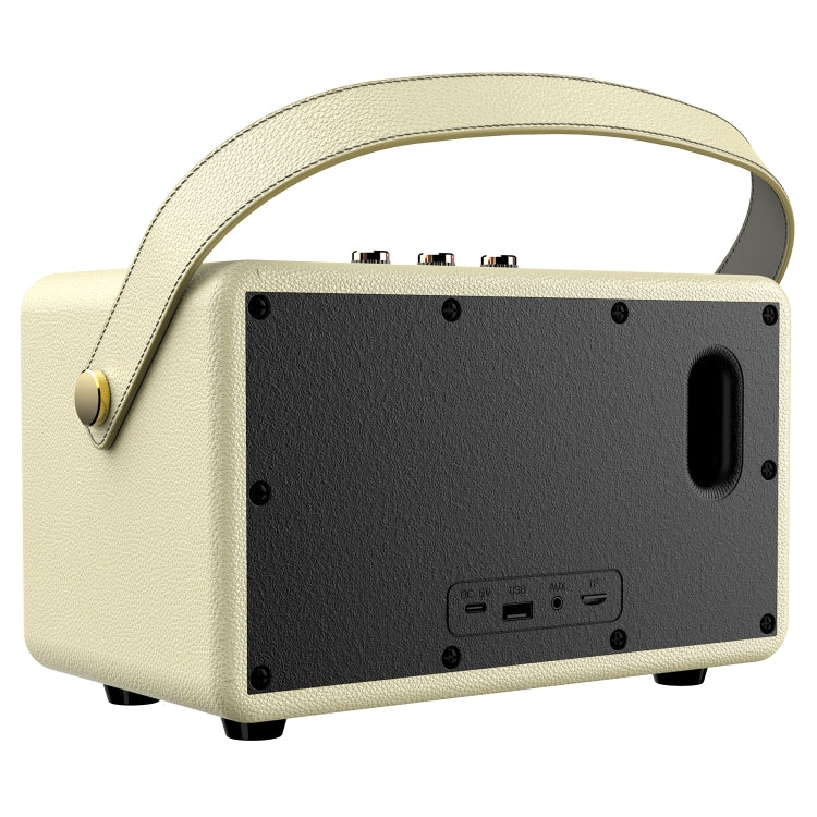 Zealot MT01M Retro Card Portable Wireless Bluetooth Speaker with Dual Microphones(White) - Desktop Speaker by ZEALOT | Online Shopping UK | buy2fix