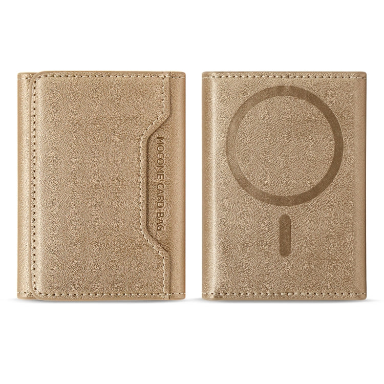 Pindun Multifunctional MagSafe Magnetic Wallet Card Bag Case With Retail Box(Desert Gold) - Adhesive Card Holders by buy2fix | Online Shopping UK | buy2fix