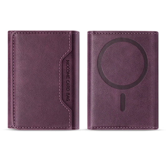 Pindun Multifunctional MagSafe Magnetic Wallet Card Bag Case With Retail Box(Purple) - Adhesive Card Holders by buy2fix | Online Shopping UK | buy2fix