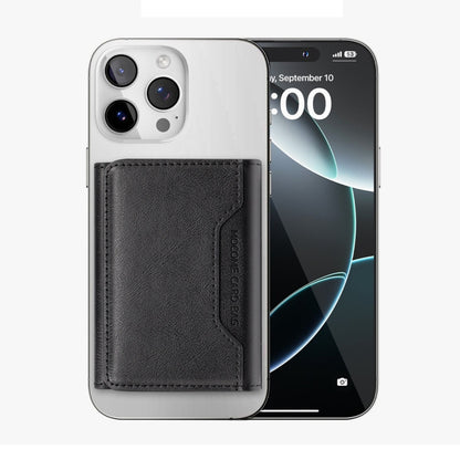 Pindun Multifunctional MagSafe Magnetic Wallet Card Bag Case With Retail Box(Black) - Adhesive Card Holders by buy2fix | Online Shopping UK | buy2fix