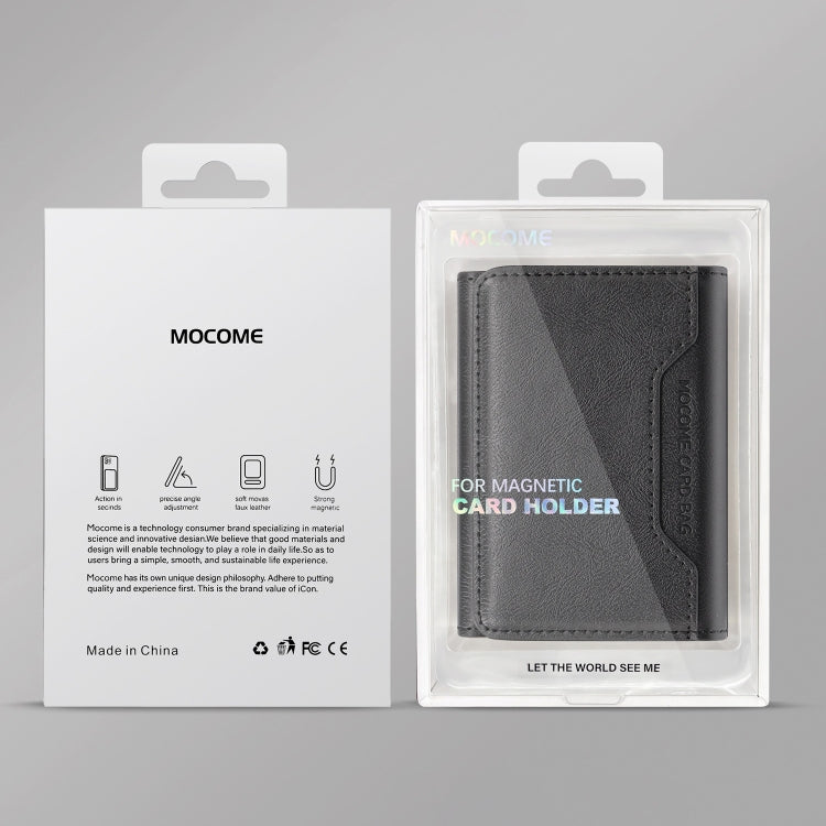 Pindun Multifunctional MagSafe Magnetic Wallet Card Bag Case With Retail Box(Black) - Adhesive Card Holders by buy2fix | Online Shopping UK | buy2fix