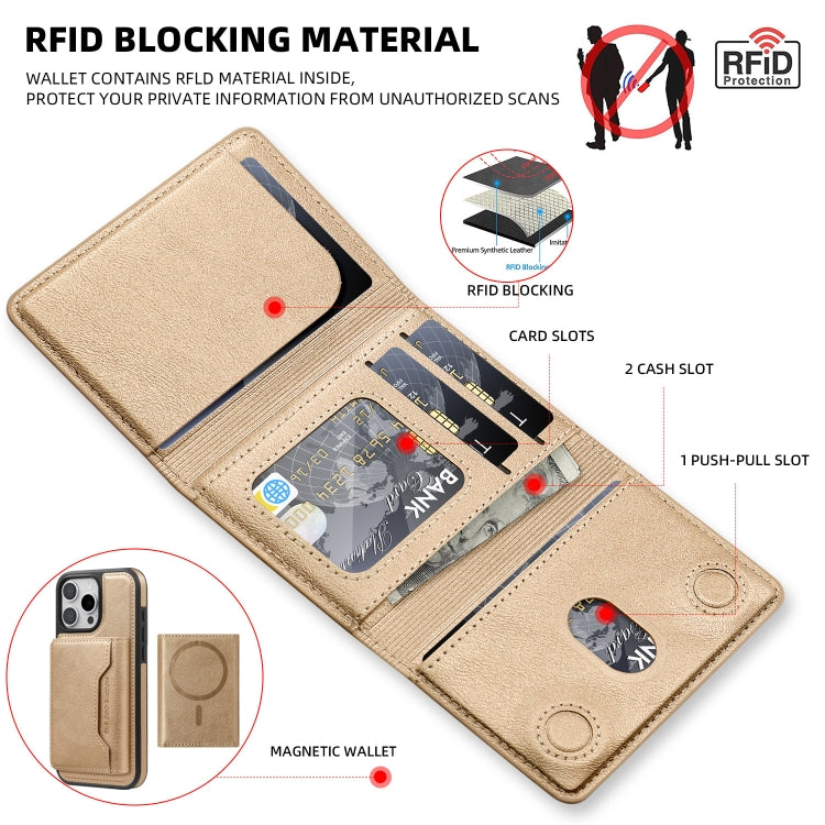 Pindun Multifunctional MagSafe Magnetic Wallet Card Bag Case With Retail Box(Grey) - Adhesive Card Holders by buy2fix | Online Shopping UK | buy2fix