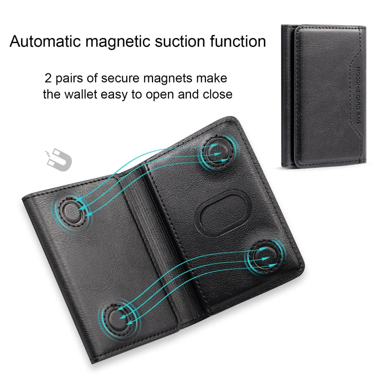 Pindun Multifunctional MagSafe Magnetic Wallet Card Bag Case With Retail Box(Black) - Adhesive Card Holders by buy2fix | Online Shopping UK | buy2fix