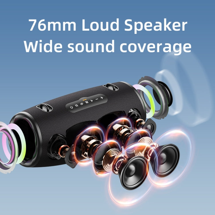 Zealot S87M 80W Portable Outdoor RGB Bluetooth Speaker with Dual Microphones(Black) - Waterproof Speaker by ZEALOT | Online Shopping UK | buy2fix