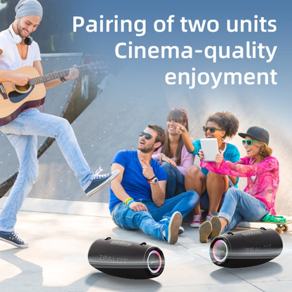 Zealot S87M 80W Portable Outdoor RGB Bluetooth Speaker with Dual Microphones(Black) - Waterproof Speaker by ZEALOT | Online Shopping UK | buy2fix