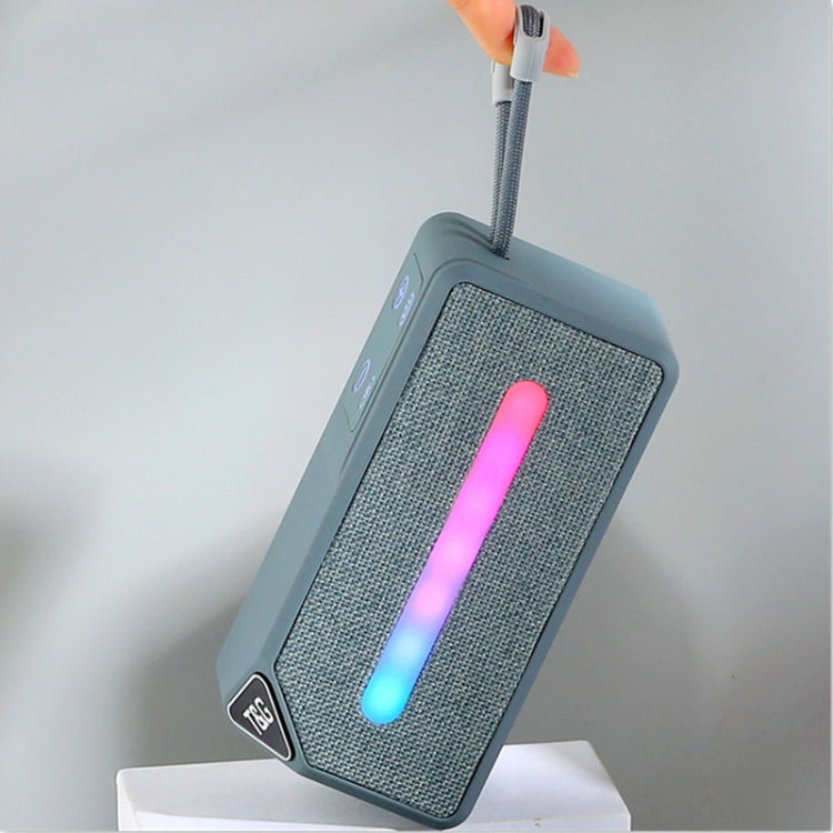 T&G TG685 Mini Portable Outdoor Wireless Bluetooth Speaker with LED Atmosphere Light(Grey) - Desktop Speaker by T&G | Online Shopping UK | buy2fix