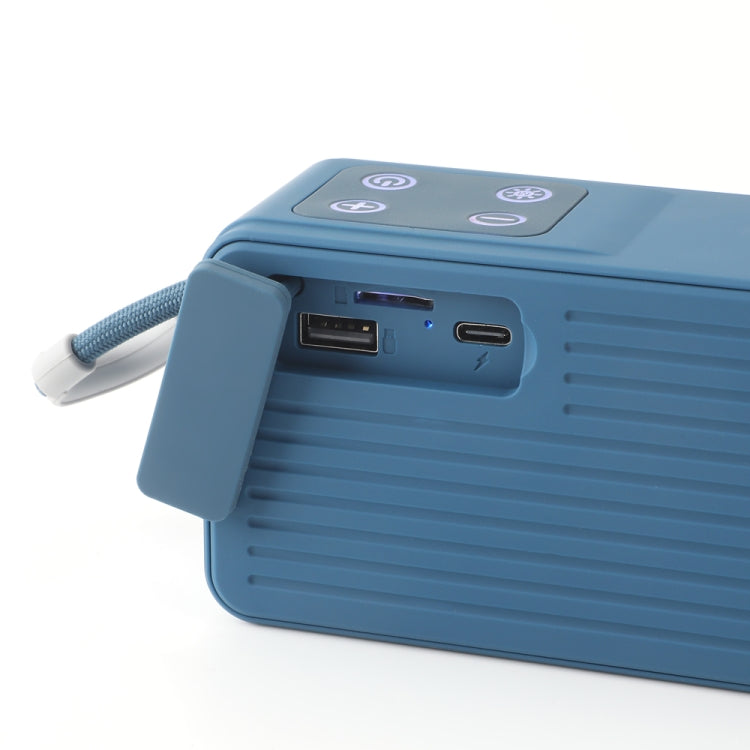 T&G TG685 Mini Portable Outdoor Wireless Bluetooth Speaker with LED Atmosphere Light(Blue) - Desktop Speaker by T&G | Online Shopping UK | buy2fix