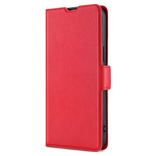 For Samsung Galaxy S25+ 5G Ultra-thin Voltage Side Buckle Horizontal Flip Leather Phone Case(Red) by buy2fix