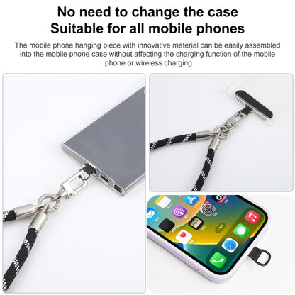 Pearl Silver Metal Buckle Phone Wrist Strap Phone Short Lanyard(Black Green) - Lanyards & Wrist Straps by buy2fix | Online Shopping UK | buy2fix