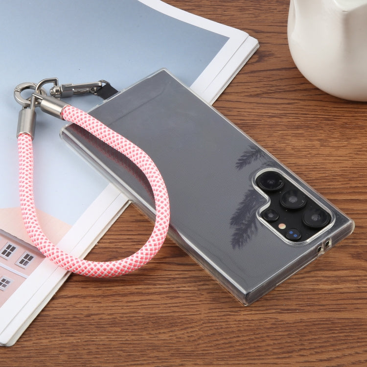 Pearl Silver Metal Buckle Phone Wrist Strap Phone Short Lanyard(Black Green) - Lanyards & Wrist Straps by buy2fix | Online Shopping UK | buy2fix