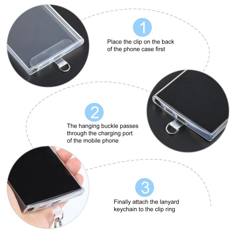 Type-C to Type-C Data Charging Cable Wrist Strap Phone Short Lanyard(Blue Green Purple White) - Lanyards & Wrist Straps by buy2fix | Online Shopping UK | buy2fix