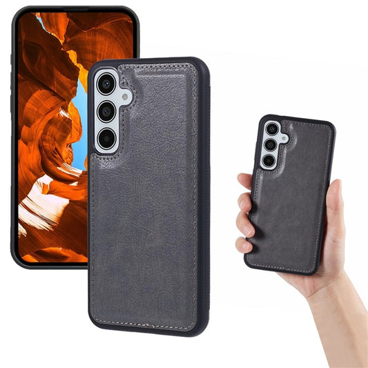 For Samsung Galaxy S25 5G Cowhide Texture Back Cover Phone Case(Grey) by buy2fix