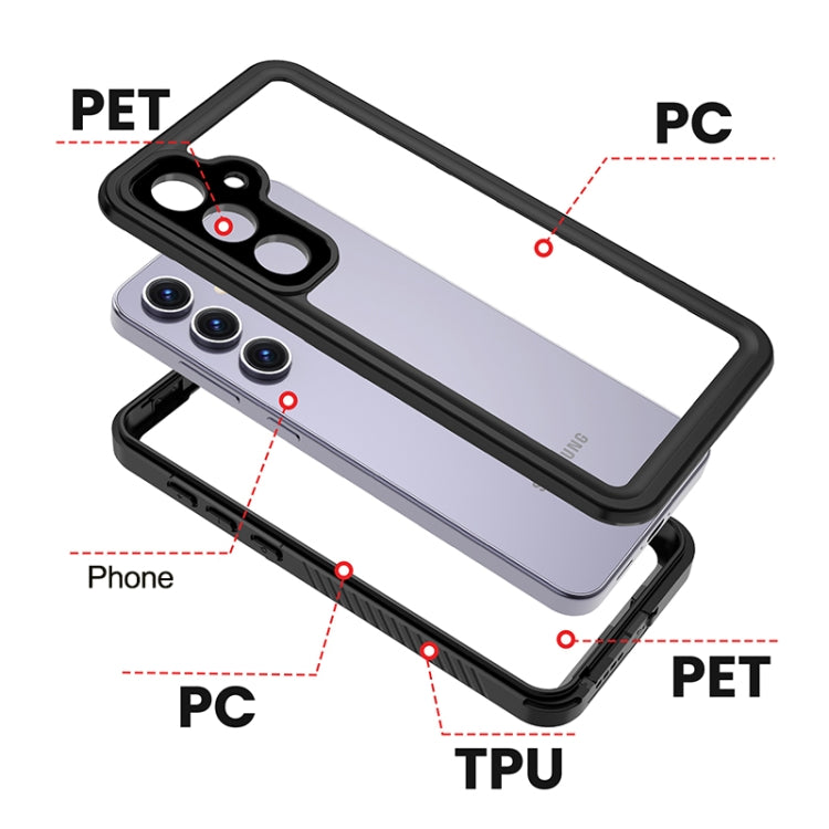 For Samsung Galaxy S24 FE 5G RedPepper Shockproof IP68 Waterproof PC Hybrid TPU Phone Case(Black) - Galaxy S24 FE 5G Cases by RedPepper | Online Shopping UK | buy2fix