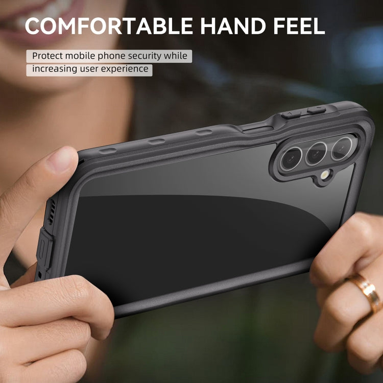 For Samsung Galaxy A16 5G / 4G RedPepper IP68 Waterproof PC Hybrid TPU Phone Case(Black) - Galaxy Phone Cases by RedPepper | Online Shopping UK | buy2fix