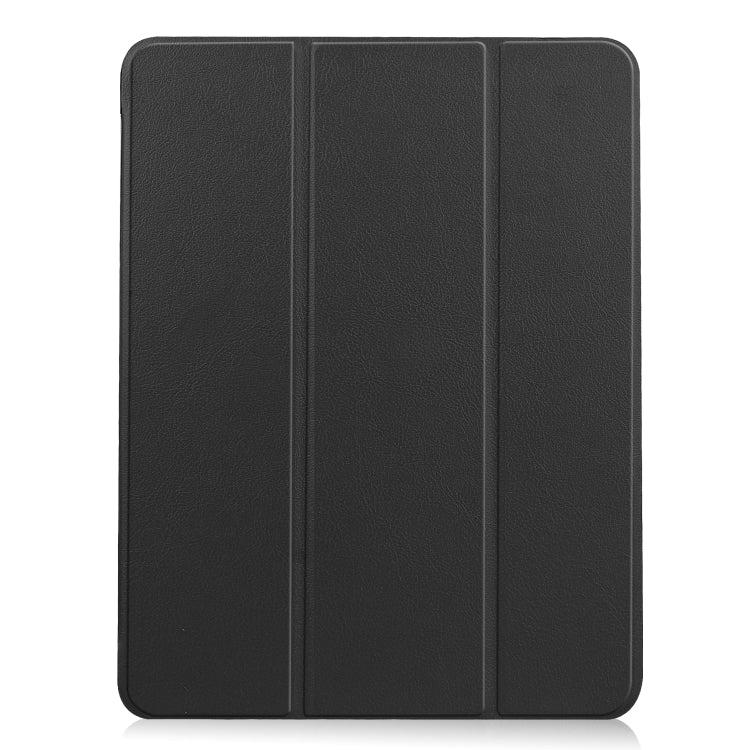 For iPad Air 11 2025 / 2024 / 2022 / 2020 10.9 Custer Texture TPU Horizontal Flip Leather Case with Sleep / Wake-up Function & Three-folding Holder & Pen Slot(Black) - iPad Air (2022) / (2020) 10.9 Cases by buy2fix | Online Shopping UK | buy2fix
