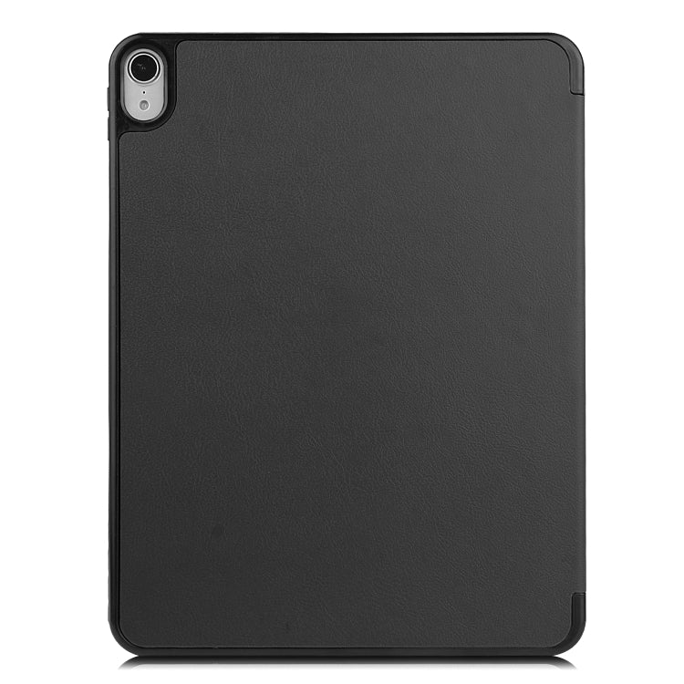 For iPad Air 11 2025 / 2024 / 2022 / 2020 10.9 Custer Texture TPU Horizontal Flip Leather Case with Sleep / Wake-up Function & Three-folding Holder & Pen Slot(Black) - iPad Air (2022) / (2020) 10.9 Cases by buy2fix | Online Shopping UK | buy2fix