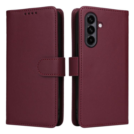 For Galaxy A56 5G BETOPNICE BN-005 2 in 1 Detachable Imitate Genuine Leather Phone Case(Wine Red)