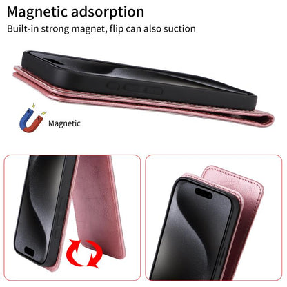For Nothing CMF Phone 1 Magnetic Vertical Flip Leather Phone Case(Rose Gold) - More Brand by buy2fix | Online Shopping UK | buy2fix