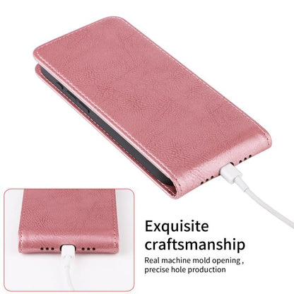 For Nothing CMF Phone 1 Magnetic Vertical Flip Leather Phone Case(Rose Gold) - More Brand by buy2fix | Online Shopping UK | buy2fix