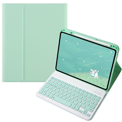 For OPPO Pad 3 / Pad 2 Candy Color Bluetooth Keyboard Leather Case, Square Keys(Light Green) - OPPO Keyboard by buy2fix | Online Shopping UK | buy2fix