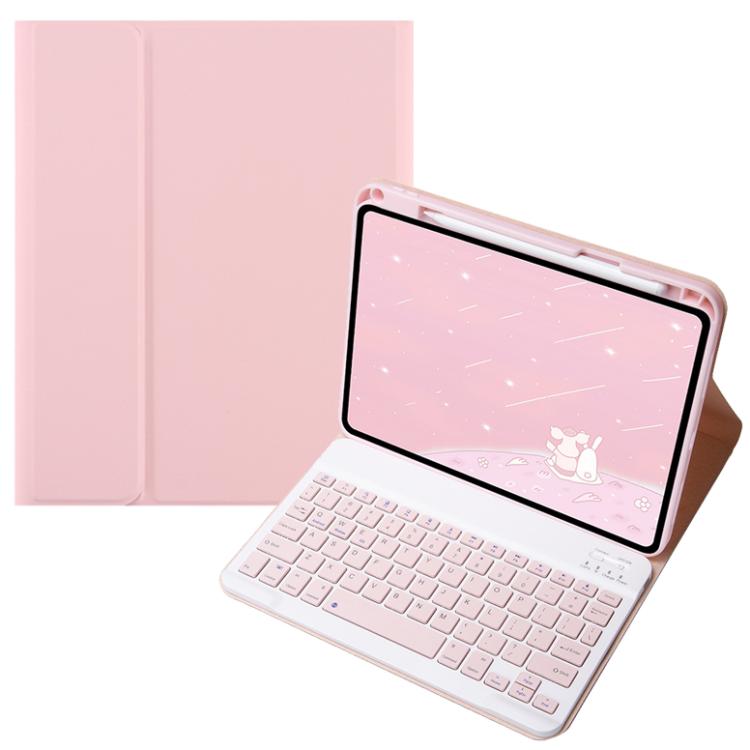 For OPPO Pad 3 / Pad 2 Candy Color Bluetooth Keyboard Leather Case, Square Keys(Pink) - Others Keyboard by buy2fix | Online Shopping UK | buy2fix