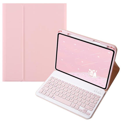 For OPPO Pad 3 / Pad 2 Candy Color Bluetooth Keyboard Leather Case, Square Keys(Pink) - Others Keyboard by buy2fix | Online Shopping UK | buy2fix