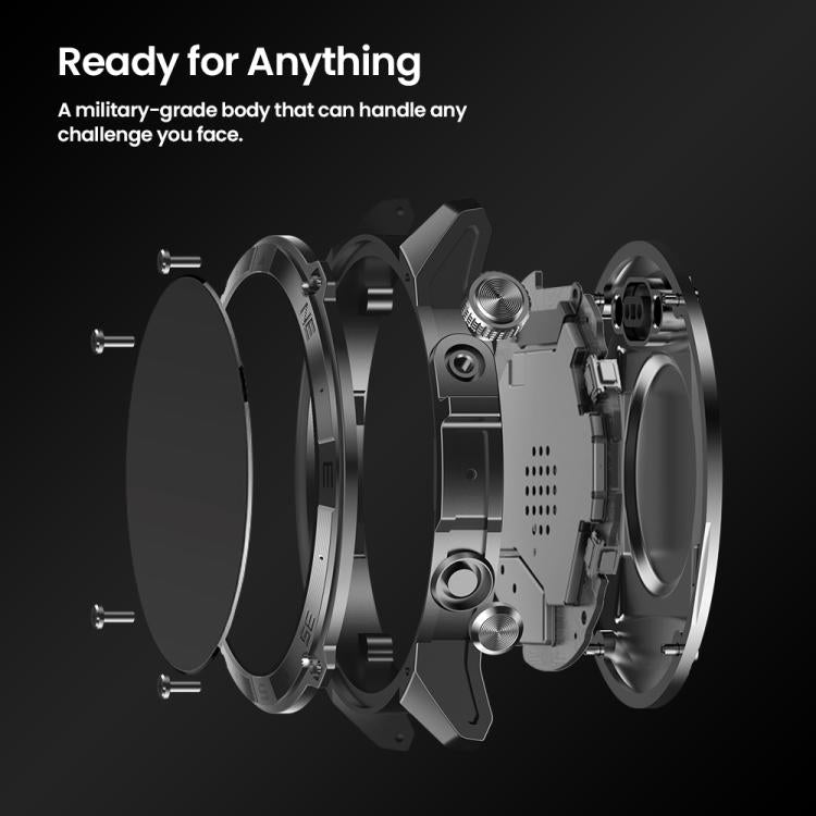 Zeblaze Stratos 2 Plus 1.43 inch Screen 3 ATM Health and Fitness GPS Smart Watch(Graphite Black) - Smart Watches by Zeblaze | Online Shopping UK | buy2fix