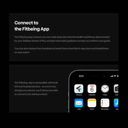 Zeblaze Stratos 2 Plus 1.43 inch Screen 3 ATM Health and Fitness GPS Smart Watch(Electric Orange) - Smart Watches by Zeblaze | Online Shopping UK | buy2fix