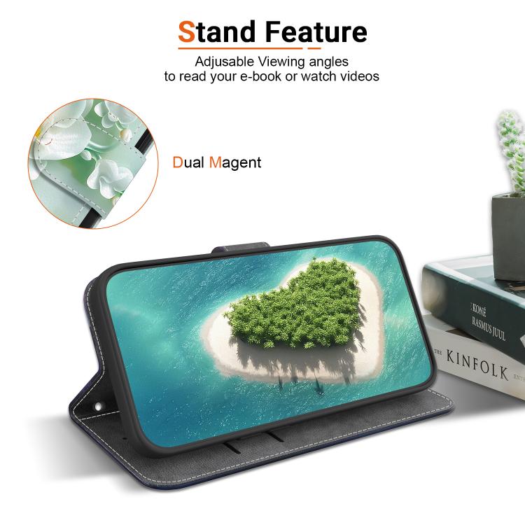 For iPhone 16e Crystal Texture Colored Drawing Leather Phone Case(Jade Flowers) - iPhone 16e Cases by buy2fix | Online Shopping UK | buy2fix