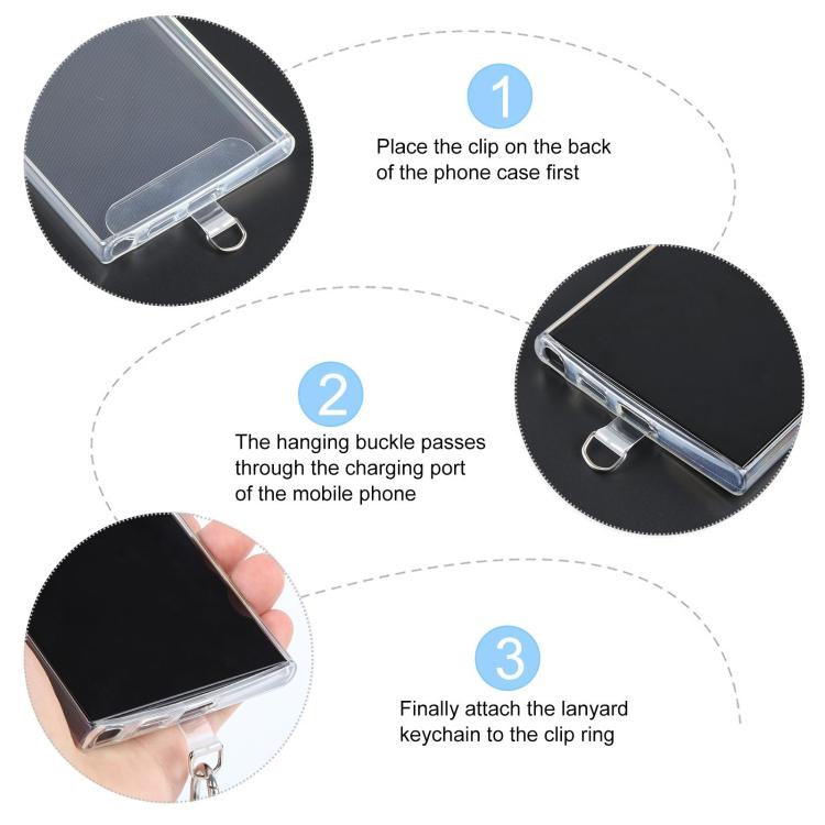 Spiral Bead Chain Phone Anti-lost Short Lanyard(Purple) - Lanyards & Wrist Straps by buy2fix | Online Shopping UK | buy2fix