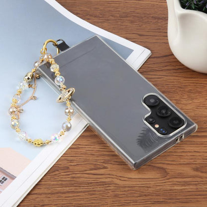 Tassels Diamond Chain Phone Anti-lost Short Lanyard(Gold) - Lanyards & Wrist Straps by buy2fix | Online Shopping UK | buy2fix