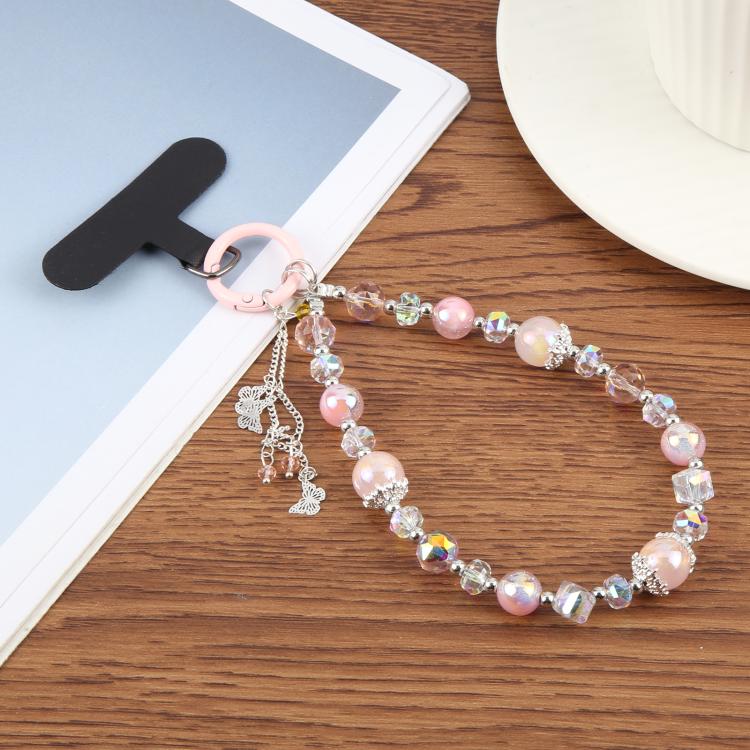 Tassels Chain Phone Anti-lost Short Lanyard(Pink) - Lanyards & Wrist Straps by buy2fix | Online Shopping UK | buy2fix
